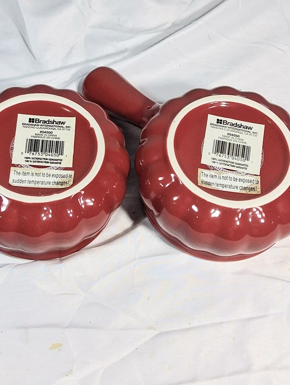 14 Oz.Set Of 2 OvenFresh Stoneware French Onion Soup/Crocks - Picture 3 of 9